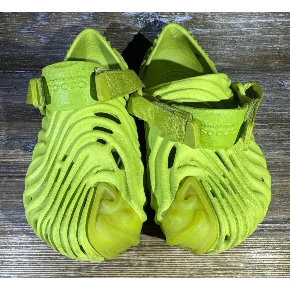 Crocs Pollex Clog by Salehe Bembury Crocodile Green Juniors Kids Size J3